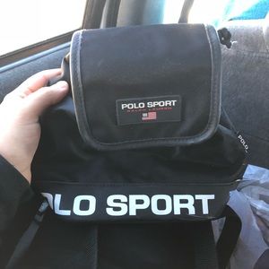 Vintage polo sports backpack / bag